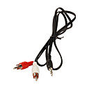 jack de audio de 3.5mm (macho) a RCA conversor de audio (30 cm)