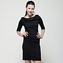 TS Off the Shoulder Quarter Sleeve Bodycon Dress