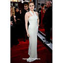 Chiffon Sheath/ Column Halter Sweep/ Brush Train Evening Dress inspired by Amy Adams