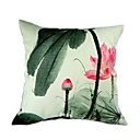 Cushion Cover-Ink Painting Lotus I