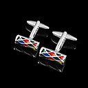 Irregular Zinc Alloy Cufflinks Groom Wear Accessories