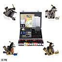 Ultimo tatuaggio kit completo set con 4 pistole tatuaggio e superiori alimentazione lcd
