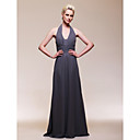 Chiffon Sheath/Column V-neck Floor-length Evening Dress inspired by Kate Middleton