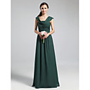 A-line Cowl Floor-length Chiffon Bridesmaid Dress