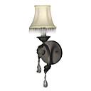 1-light Glass Wall Sconce in Antique Style