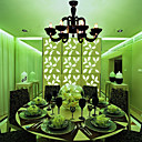 8-light black Ebene Acryl Kronleuchter