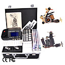 Tattoo Kit Set with 2 Guns LCD Power and 54 Color Ink