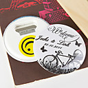Personalized Bottle Opener/Fridge Magnet - Bicycle and Butterfly (set of 12)