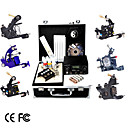 Professional Tattoo Kit With 6 Guns and Dual LCD Power