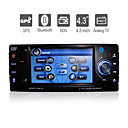 De 4,3 pulgadas 1DIN coches reproductor de DVD con GPS bluetooth tv rds