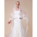 Two-tier Chapel Wedding Veil With Scalloped Edge