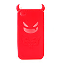 Teufel schützende Silicagel Fall für iphone4 - rot