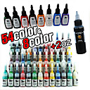 63 Bottles of Tattoo Ink/54*5ml,8*15ml and 1*2oz