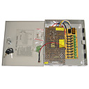 9-canal 12V DC 10A alimentation régulée pour le système de vidéosurveillance