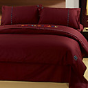 Shadow Burgundy 4-piece Queen-size Duvet Cover set