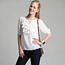 Ruffle Elbow Sleeve Tunic