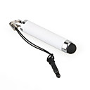 White Capacitive Touchscreen Stylus with 3.5mm Headphone Jack Plug for iPad, iPhone and More