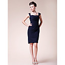 Sheath/ Column Straps Knee-length Chiffon Mother of the Bride Dress