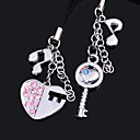 "Key to my heart" Cell Phone Charms (set of 6 pairs)