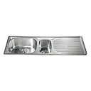 41 pulgadas de acero inoxidable, fregadero de la cocina bajo cubierta (plato doble)