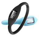 Pair of ION Fashion Unisex Silicone Jelly Sports Automatic Wrist Watches - Black & Aquamarine