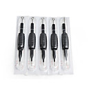 50 Pcs Disposable Tattoo Tube and Needle Combo 9 Double Stack Magnum Shader