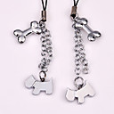 Dog and Bones Cell Phone Charms (set of 6 pairs)