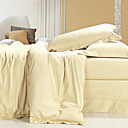 Egyptian Cotton 1000 Tread Count 4-piece Queen-size Duvet Cover Set (Ivory)