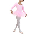 dancewear desempeño / práctica spandex manga larga vestido tutú de ballet para niños de vestir los colores más