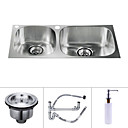 30 inch Undermount Stainless Steel Kitchen Sink (Double bowl)