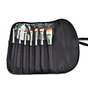 7 stuks foundation make-up borstel set met gratis lederen etui