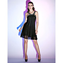 Sheath/Column Straps Knee-length Chiffon Cocktail Dress