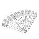  1500-2000 mcd 5 milímetros azul levou emissores (10-pack)