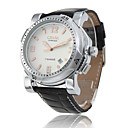Leather Band Mechanical Wrist Watch For Men