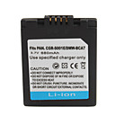680mAh 3.7V Digital Camera Battery S001/BCA7 for PANASONIC DMC-FX1,DMC-FX5 and More