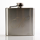 Personalized Metal 5-oz Flask - Initial