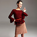 ts acolhedor top malhas ruffle