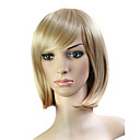 Capless Short 100% Japanese Kanekalon Fiber Light Brown Straight Hair Wig