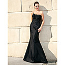 Trumpet/ Mermaid Strapless Floor-length Taffeta Mother of the Bride Dress