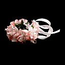 hermosa flor de color rosa de raso flor niña de la muñeca flor