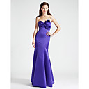 Trumpet/Mermaid Sweetheart Floor-length Satin Bridesmaid Dress