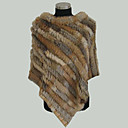 Rabbit Fur Poncho Shawl