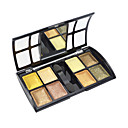 Soft Shimmer 8 Colors Eye Shadow with Free Brush (Gold Series)