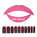 5 Pcs Lip Tattoo and 10 Pcs Nail Stickers