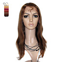 Full Lace Medium Long Yaki Straight 100% India Reme Hair Wig Multiple Colors To Choose