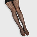 Plus Size Stretch Yarn Fishnet Tights Semi-opaque Hosiery