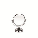 double face socle rond chromé miroir 3x