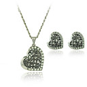 Imitation Pearls Wedding Bridal Necklace, Earrings, and Headband Jewelry Set