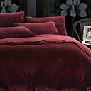 Solid Burgundy 3-piece Full / Queen / King Duvet Cover Set