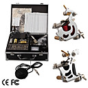 tattoo kit pro 2 de puissance des fusils pointe de la peau des aiguilles d'alimentation en encre